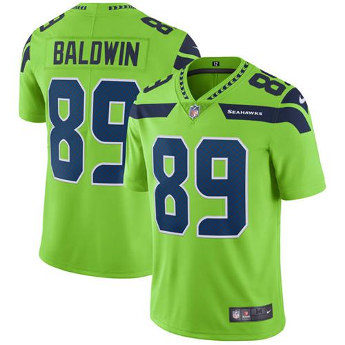 Nike Seattle Seahawks #89 Doug Baldwin Green Men's Stitched NFL Limited Rush Jersey