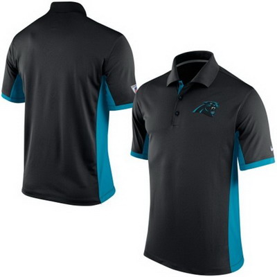 Men's Carolina Panthers Nike Black Team Issue Performance Polo