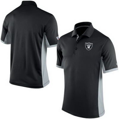 Men's Oakland Raiders Nike Black Team Issue Performance Polo