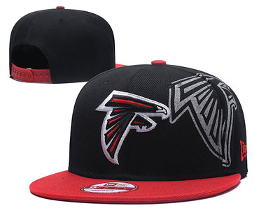 NFL Atlanta Falcons Team Logo Black Adjustable Hat