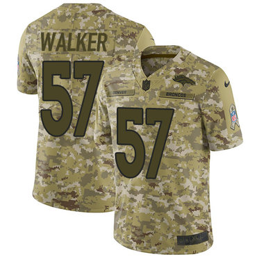 Nike Broncos #57 Demarcus Walker Camo Men's Stitched NFL Limited 2018 Salute To Service Jersey