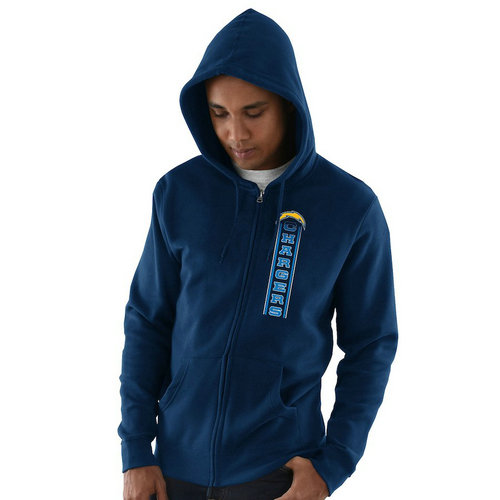 Los Angeles Chargers Hook and Ladder Full-Zip Hoodie - Navy