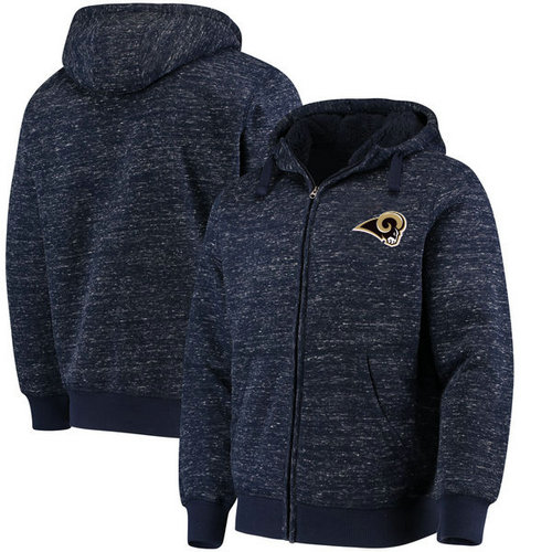 Los Angeles Rams G-III Sports by Carl Banks Discovery Sherpa Full-Zip Jacket - Heathered Black