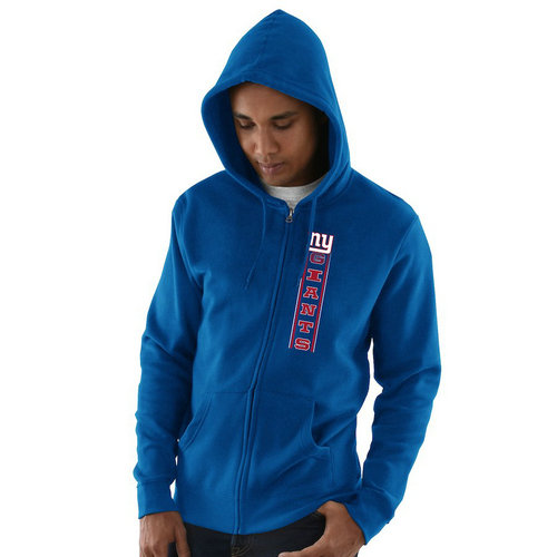 New York Giants Hook and Ladder Full-Zip Hoodie - Royal