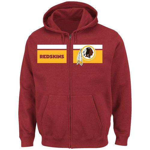 Washington Redskins Majestic Touchback Full-Zip Hoodie - Burgundy