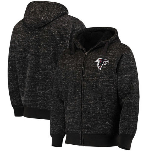 Atlanta Falcons G-III Sports by Carl Banks Discovery Sherpa Full-Zip Jacket - Heathered Black