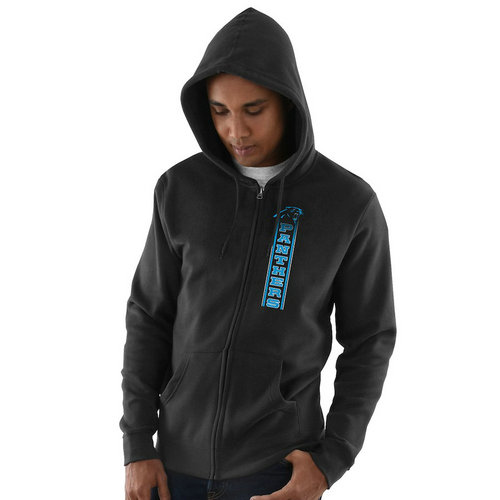 Carolina Panthers Hook and Ladder Full-Zip Hoodie - Black