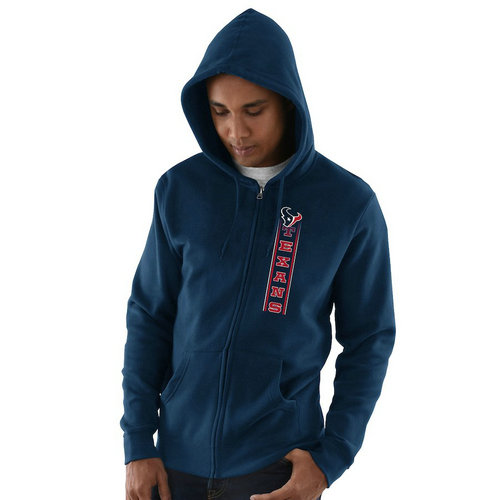 Houston Texans Hook and Ladder Full-Zip Hoodie - Navy