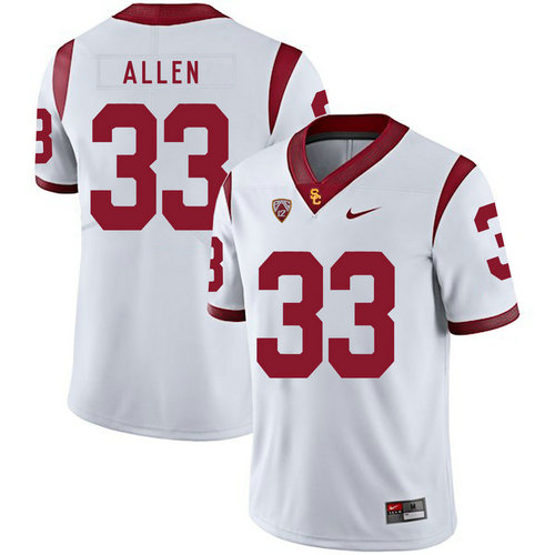 USC Trojans 33 Marcus Allen White College Football Jersey