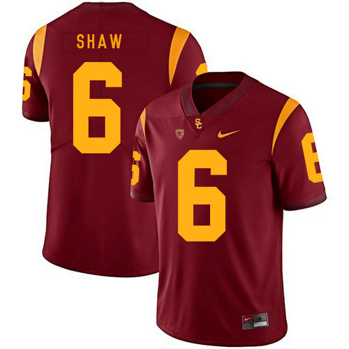 USC Trojans 6 Josh Shaw Red College Football Jersey