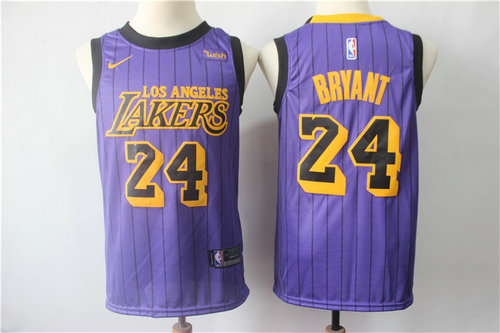 Nike Los Angeles Lakers #24 Kobe Bryant 2019 City Edition Nike Swingman Jersey