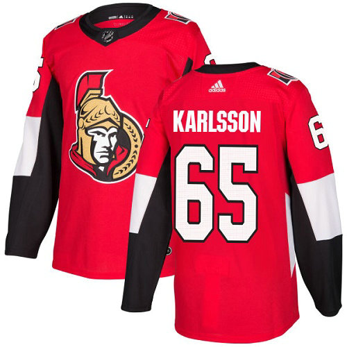 Youth Adidas Senators 65 Erik Karlsson Red Home Authentic Stitched  NHL Jersey