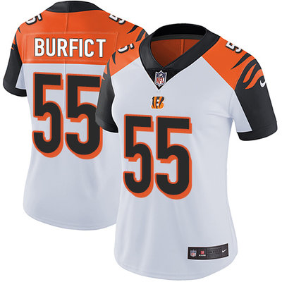 Women's Nike Cincinnati Bengals #55 Vontaze Burfict White Stitched NFL Vapor Untouchable Limited Jersey