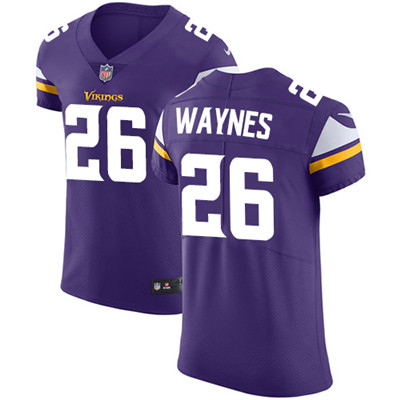 Men's Nike Minnesota Vikings #26 Trae Waynes Purple Team Color Stitched NFL Vapor Untouchable Elite Jersey