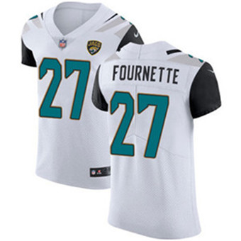 Men's Nike Jacksonville Jaguars #27 Leonard Fournette White Stitched NFL Vapor Untouchable Elite Jersey