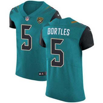 Men's Nike Jacksonville Jaguars #5 Blake Bortles Teal Green Team Color Stitched NFL Vapor Untouchable Elite Jersey