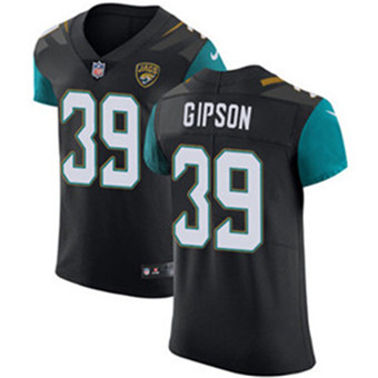 Men's Nike Jacksonville Jaguars #39 Tashaun Gipson Black Alternate Stitched NFL Vapor Untouchable Elite Jersey