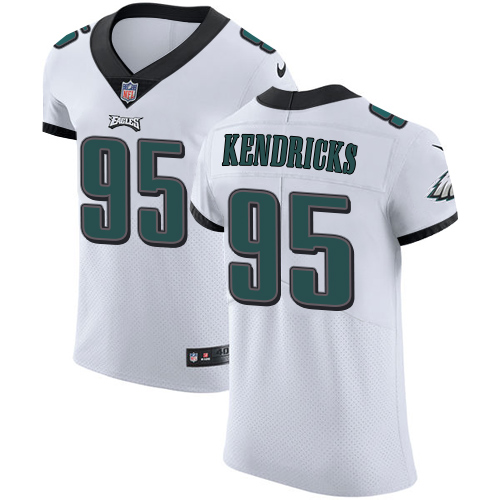 Men's Nike Philadelphia Eagles #95 Mychal Kendricks White Stitched NFL Vapor Untouchable Elite Jersey