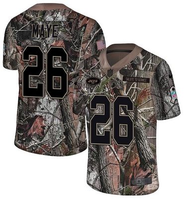 Nike Jets #26 Marcus Maye Camo Men's Stitched NFL Limited Rush Realtree Jersey