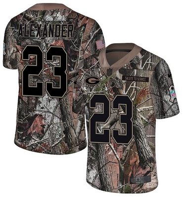 Nike Packers #23 Jaire Alexander Camo Men's Stitched NFL Limited Rush Realtree Jersey