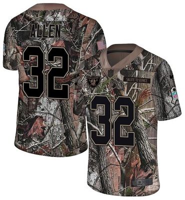 Nike Raiders #32 Marcus Allen Camo Men's Stitched NFL Limited Rush Realtree Jersey