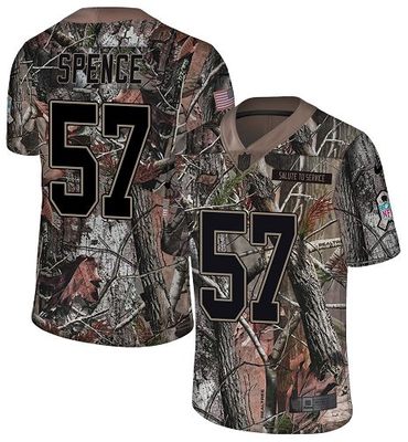 Nike Buccaneers #57 Noah Spence Camo Men's Stitched NFL Limited Rush Realtree Jersey