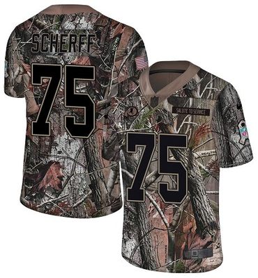 Nike Redskins #75 Brandon Scherff Camo Men's Stitched NFL Limited Rush Realtree Jersey