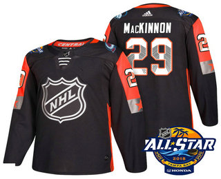 Men's Colorado Avalanche #29 Nathan MacKinnon Black 2018 NHL All-Star Stitched Ice Hockey Jersey