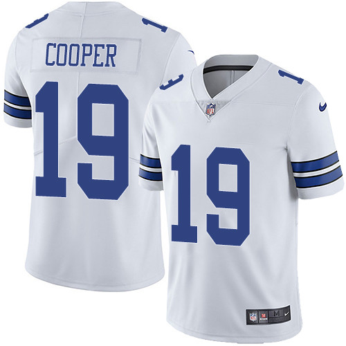 Nike Dallas Cowboys #19 Amari Cooper White Men's Stitched NFL Vapor Untouchable Limited Jersey