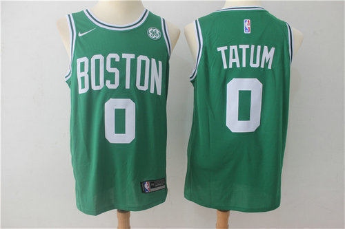 Nike Celtics 0 Jayson Tatum Green Stitched Swingman Jersey