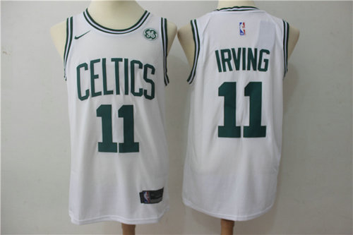 Nike Celtics 11 Kyrie Irving White Swingman Jersey