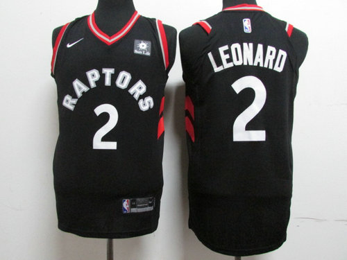 Nike Toronto Raptors 2 Kawhi Leonard Black NBA Authentic Statement Edition Jersey