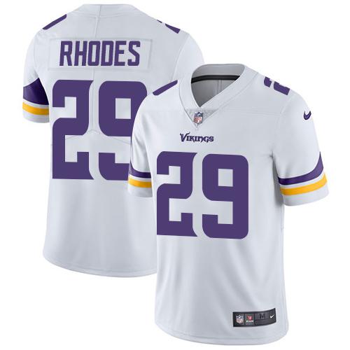 Youth Nike Minnesota Vikings #29 Xavier Rhodes White Stitched NFL Vapor Untouchable Limited Jersey