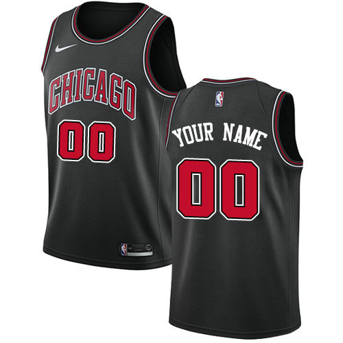 Men's Nike Chicago Bulls Customized Swingman Black Statement Edition NBA Jersey