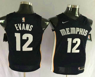 Men's Memphis Grizzlies #12 Tyreke Evans New Navy Blue 2017-2018 Nike Swingman Stitched NBA Jersey