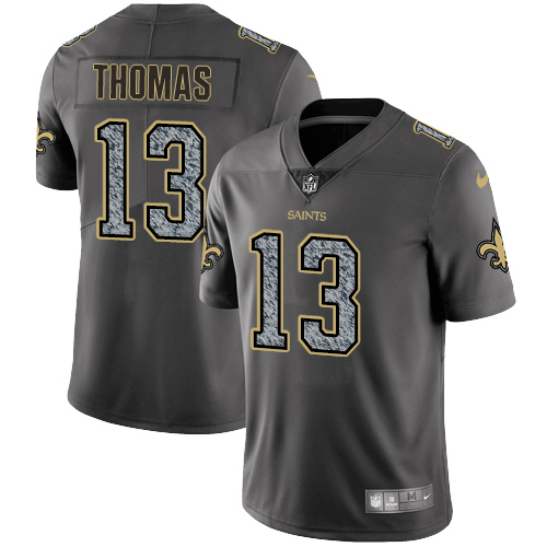 Nike New Orleans Saints #13 Michael Thomas Gray Static Men's NFL Vapor Untouchable Game Jersey