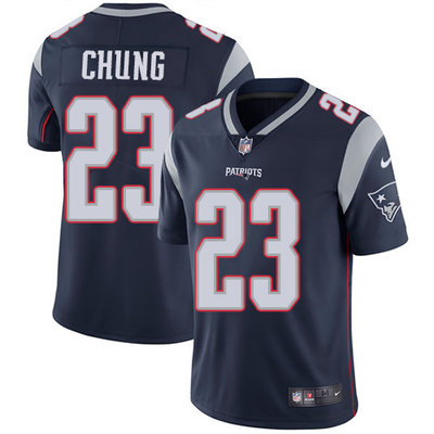 Youth Nike New England Patriots #23 Patrick Chung Navy Blue Team Color Stitched NFL Vapor Untouchable Limited Jersey