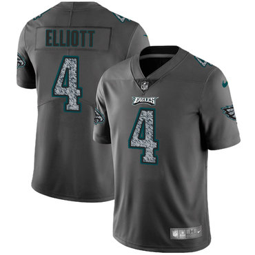 Youth Nike Philadelphia Eagles #4 Jake Elliott Gray Static Stitched NFL Vapor Untouchable Limited Jersey