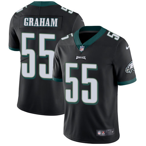 Youth Nike Philadelphia Eagles #55 Brandon Graham Black Alternate Stitched NFL Vapor Untouchable Limited Jersey