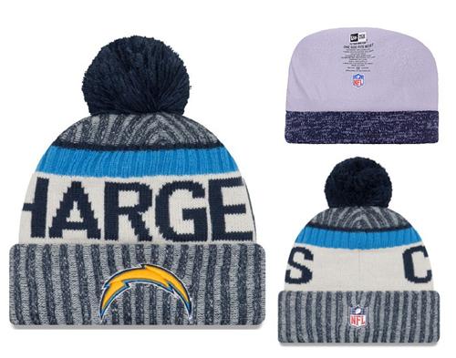 NFL Los Angeles Chargers Logo Stitched Knit Beanies 011