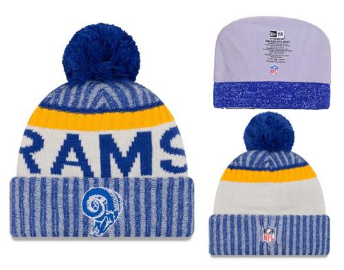 NFL Los Angeles Rams Logo Stitched Knit Beanies 001