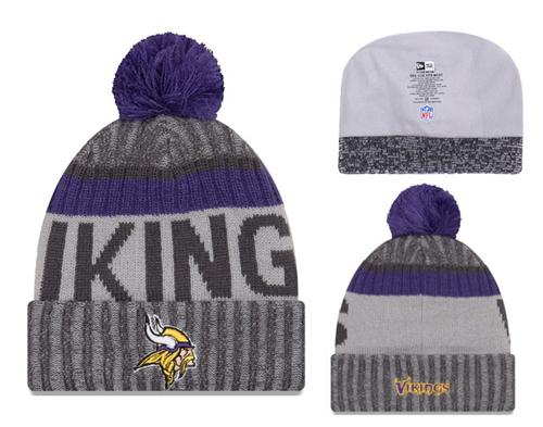 NFL Minnesota Vikings Logo Stitched Knit Beanies 010