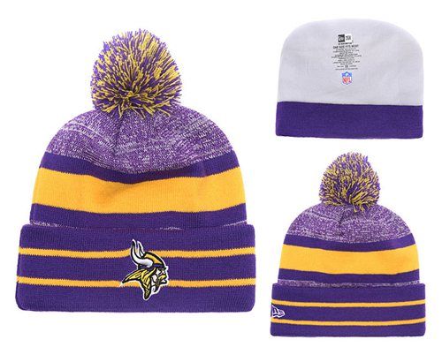 NFL Minnesota Vikings Logo Stitched Knit Beanies 013