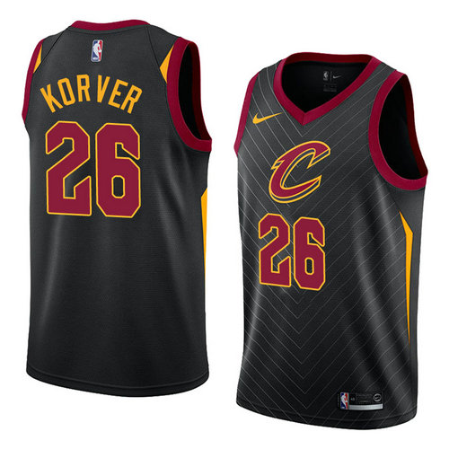 Men's Nike Cavaliers #26 Kyle Korver Black Stitched NBA Swingman Jersey