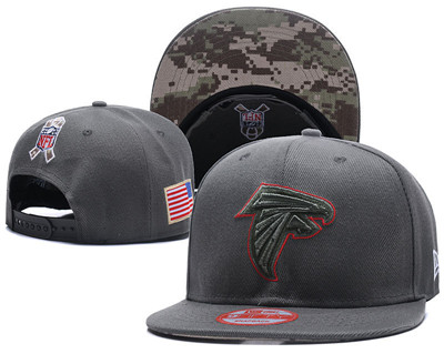 NFL Atlanta Falcons Team Logo Salute To Service Adjustable Hat X101