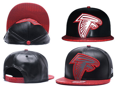 NFL Atlanta Falcons Fresh Logo Black Reflective Adjustable Hat X106