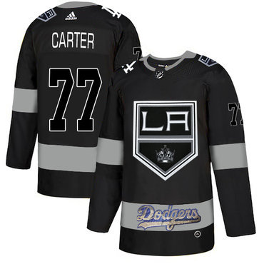 LA Kings With Dodgers 77 Jeff Carter Black Adidas Jersey