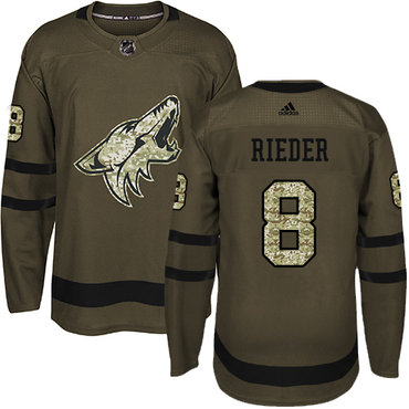 Adidas Coyotes #8 Tobias Rieder Green Salute to Service Stitched NHL Jersey