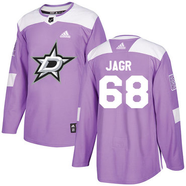 Adidas Stars #68 Jaromir Jagr Purple Authentic Fights Cancer Stitched NHL Jersey