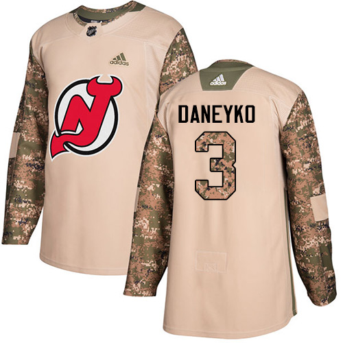 Adidas Devils #3 Ken Daneyko Camo Authentic 2017 Veterans Day Stitched NHL Jersey